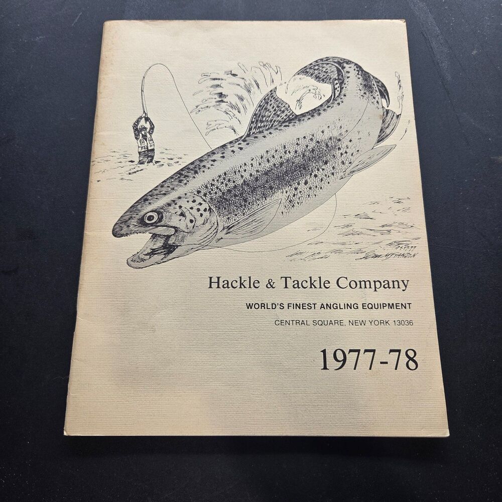Vintage 1977-78 Hackle Tackle Co Catalog Fly Fishing Trout Central Square NY